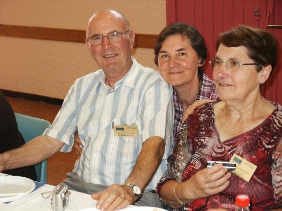 Annie avec ses parents Marcel et Odette Coutand